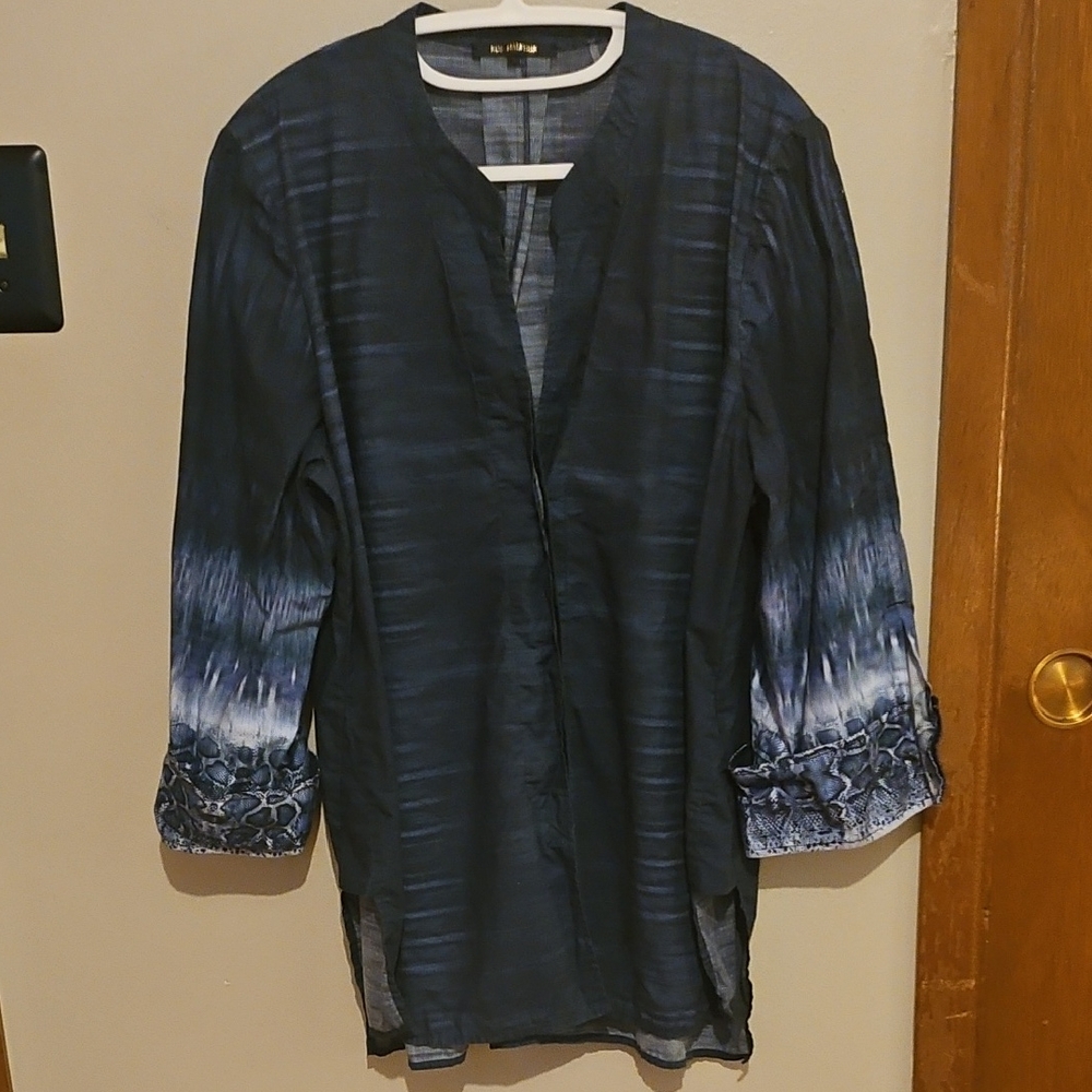 Kobu Halperin Button Down Shirt, Snake Skin Sleeves